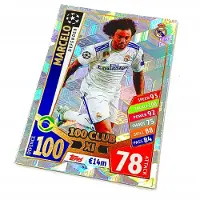 Hasbro Match Attax 2017/18 Card 421 Marcelo / 100 Club Xi