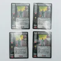 Hasbro BattleTech CCG Trading Card Game: ‘Backing of the Grand Council’ set of 4 cards
