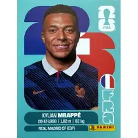 Hasbro PANINI WORLD CUP 2026 stickers – FRA 20 sticker, FRA20 KYLIAN MBAPPE FRANCE