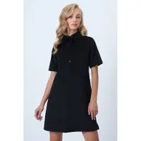 Trend Alaçatı Stili Robe noir