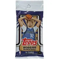 Hasbro Topps 2026 Basketball Cards – Mega Pack of 14 cards (may contain an autograph)