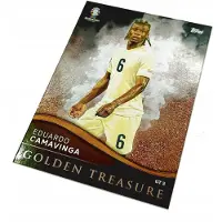 Hasbro Match Attax Euro 2024 Germany Card. Gt 3 Eduardo Camavinga Golden Treasure
