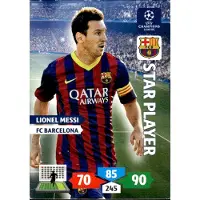 Hasbro Panini Champions League 2013/14 FC Barcelona Lionel Messi Star Player card
