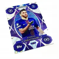 Hasbro Match Attax Extra 2025/26 Card. No. 8 Kvicha Kvaratskhelia / Infinity