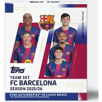 Hasbro Topps FC Barcelona Team Set 25/26 – Official card box with a 50 per cent chance of an autograph