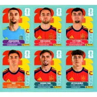 Hasbro Extra 6x PANINI FIFA WORLD CUP 2026 Spain STICKERS – SPAIN EXTRA RARE