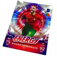 Hasbro Match Attax Euro 2024 Germany Card. Gm 7 Bruno Fernandes / Energy