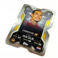 Hasbro Match Attax Extra 2025/26 Card No. Cx 1 Virgil Van Dijk / Chrome X