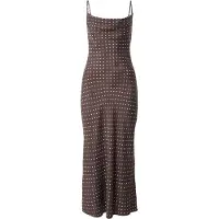 GUESS Robe 'AKILINA' brun foncé / blanc