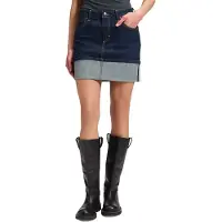 Lee Jeans Selvedge Regular Fit Mini Skirt Bleu 28 Femme