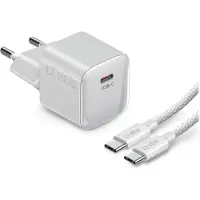 SBS Kit chargeur USB-C 20W Power Delivery avec câble USB-C tressé de 1,5 m