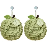 Tlily Fournitures de Cuisine Handball Ménage Suspendus Serviette à Main Multifonctionnelle Chiffon Nettoyage Absorbant Séchage 4