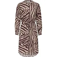 JDY Robe-chemise 'JDYTROYA' beige / chocolat