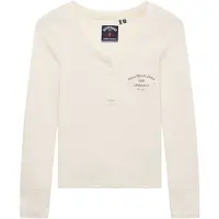 Superdry T-shirt à Manches Longues Athletic Button Down
