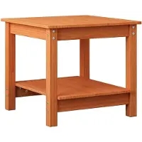 vidaXL Table basse brun cire 50 x 50 x 45 cm pin massif