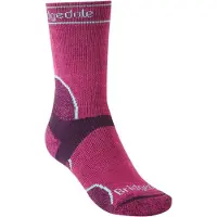 Bridgedale Midweight T2 Merino Sport Crew Socks Violet EU 41-43 Femme