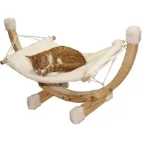 Kerbl Hängematte Siesta (Farbe weiß, L x B x H 73 x 36 x 34, Katzenkissen) 82591