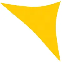 The Living Store Store 160 g/m² Jaune 4x4x5,8 m HDPE