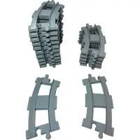 LEGO DUPLO Chemin de fer Courbe gris clair NOUVEAU ! Quantité 10x