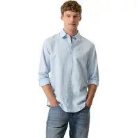 Garcia homme Chemise, XXXL, Bleu
