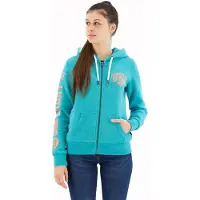 Superdry Super Athletic Graphic Full Zip Sweatshirt Vert XS Femme