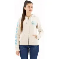 Superdry Super Athletic Graphic Full Zip Sweatshirt Beige 2XS Femme