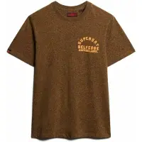 Superdry T-Shirt 'Copper' pueblo / marron chiné