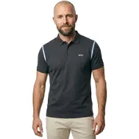 BOSS Paddy Tape Short Sleeve Polo Noir L Homme