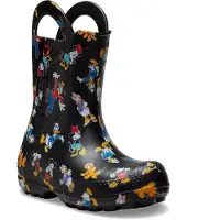 Crocs Mickey Friends Handle It T Rain Boots Noir EU 23-24 Enfants
