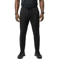 BOSS pour homme. 50538179 Convertir le pantalon noir (44), Casuel, Polyester