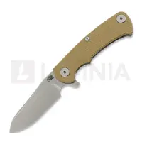 Hinderer Couteau pliant Project X Magnacut Sheepsfoot Working Finish/Stonewash Coyote G-10