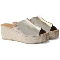 Toni pons Ivonne Esparto Wedge Sandals Argenté EU 38 Femme