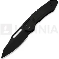 We Knife Couteau pliant Bogey, Black Titanium, Black Stonewash