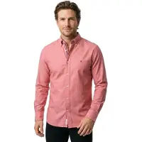 Tommy Hilfiger Mw0mw29968 Long Sleeve Shirt Rose XL Homme