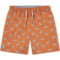 Lacoste Kids Print Swimming Shorts Orange 2 Years Garçon