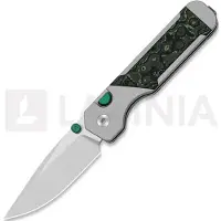Kizer Cutlery Couteau pliant Militaw 315 M390, Jungle Wear FatCarbon & Black Aluminum, Satin
