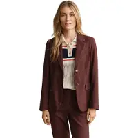 Gant 4770350 Linen Slim Fit Blazer Marron 34 Femme