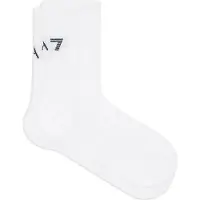 EA7 unisex. 7X000579_AF22658 Chaussettes Running Crusher blanches (XL), Casuel, Raffia
