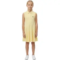 Lacoste Kids 447496 Sleeveless Dress Jaune 16 Years Fille