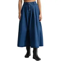 Siroko Alamo Long Skirt Bleu L Femme