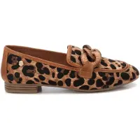Carmela pour femme. 16231604-LEOPARDO Mocassins 162316 marron (36), Plat, Aucun, Casuel, Imprimé animal