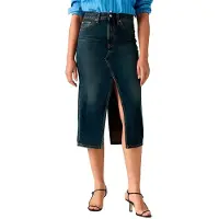 Levi's Decon Slit Midi Skirt Bleu 30 Femme