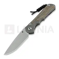 Chris Reeve Couteau pliant Inkosi, large, natural micarta natural, drop point