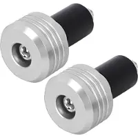 Gistuch Guidon de moto -Grip -End -Aluminium -Stecker Moto Slider Accessoires (Argent)