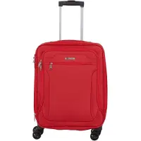 Brak Petite valise cabine rouge, en tissu, de 55 cm, avec extension
