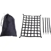 Gistuch Filet à bagages pour pick-up, très résistant, réglable, multifonctionnel, robuste, panier de galerie avec crochets en S, 127 x 106,7 cm