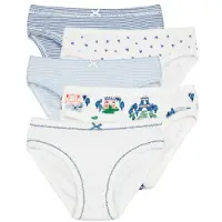 Petit Bateau Culottes & slips CULOTTES X 5 filles - Bleu - 6 ans