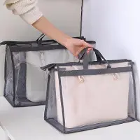 Famanu Lot de 12 housses de protection pour sacs à main - Organisateur pour sacs à main avec poignées - 3 tailles - Kit de suspension pour sacs à main