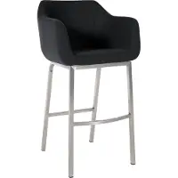 BellaFurn Tabouret de bar design et élégant, confort d'assise maximal - structure en feutre et acier inoxydable