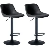 BellaFurn lot de 2 tabourets de bar - tabouret de bar, grand confort - piétement pivotant moderne